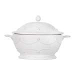 Berry & Thread Casserole with Lid - Whitewash   Measurements: 10.0\W x 8.0\H x 10.0\L

Made in: Portugal

Made of: Ceramic

Volume: 60.0 Oz.

Volume: 1.9 Qt. 

Care & Use:

Dishwasher, Oven, Microwave, and Freezer Safe. Avoid cleaners that may contain citrus. Our Portuguese stoneware ceramics echo the same artisanal production as Juliska glassware. We have developed a variety of exquisite transparent, opaque, and metallic glazes on a tough Portuguese stoneware body. All are lead free and each has the same tough durability to handle the most demanding everyday use. 